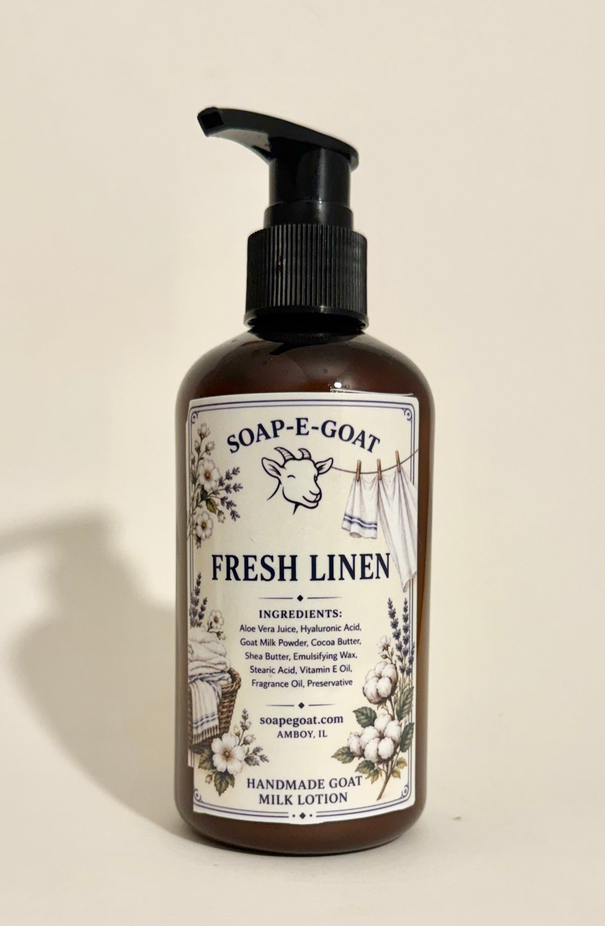 Fresh Linen Goat Milk Lotion 8 ounce